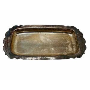 Vintage Silver Butter Dish Stamped WM Rogers Mfg. Co. 99 Silverplate
